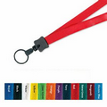 1/2" Cotton Lanyard w/ Key Ring (Blank)